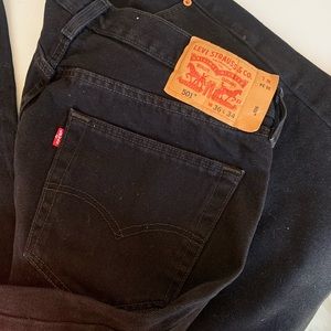 501 Black Button Fly Levi’s
